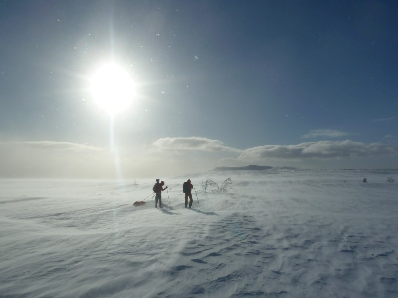 Skilanglauf Norwegen - Hüttentour, Schneesturm