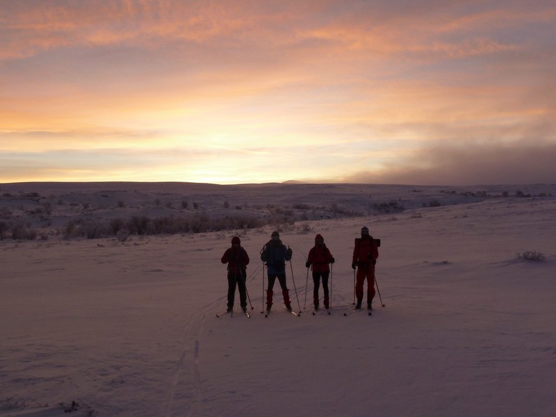 Skilanglauf Norwegen - Sonnenaufgang Hüttentour