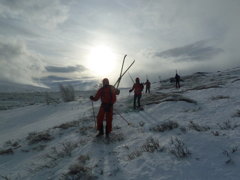 Skilanglauf Norwegen - Schneemangel Hüttentour